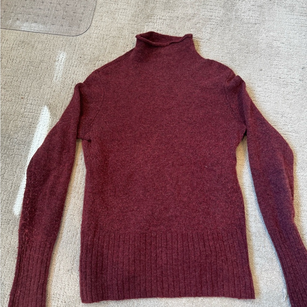 Madewell Burgundy Turtleneck Sweater